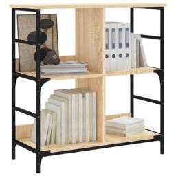 Berkfield Home Bookshelf Sonoma Oak 78.5x33x82 cm Engineered Wood in Light Oak - thumbnail 3