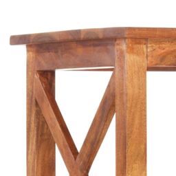 Berkfield Home Bookshelf 60x30x160 cm Solid Acacia Wood Honey Finish in Brown - Size: 60 x 30 x 160 cm - thumbnail 4