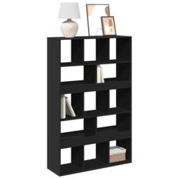 Berkfield Home Classic Bookcase Black 100x33x156.5 cm Engineered Wood - thumbnail 2