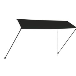 Berkfield Home Retractable Awning with LED 350x150 cm Anthracite in Black - thumbnail 4