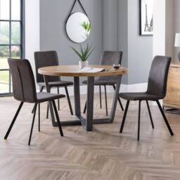 Cheshire Cortona Elegant Dining Chairs - Set of 2 in Charcoal - thumbnail 5