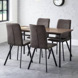 Cheshire Cortona Elegant Dining Chairs - Set of 2 in Charcoal - thumbnail 7