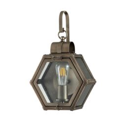 Netlighting Quoizel Heath Outdoor Wall Lantern Burnished Bronze IP44 in Brown - thumbnail 5