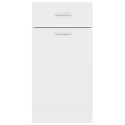 Berkfield Home Drawer Bottom Cabinet White 40x46x81.5 cm Engineered Wood - thumbnail 7