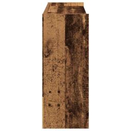 Berkfield Home Shoe Rack Old Wood 80x25x62 cm Engineered Wood in Brown - Size: 80 x 25 x 62 cm - thumbnail 5