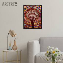 "Artery8 Louisiana State Capitol Building Glass Highsmith Framed Canvas Art - Size: W12"" x H16""" - thumbnail 3