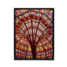 "Artery8 Louisiana State Capitol Building Glass Highsmith Framed Canvas Art - Size: W12"" x H16""" - thumbnail 1