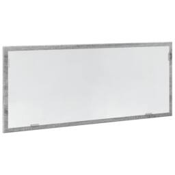 Berkfield Home LED Bathroom Mirror Grey Sonoma 100x8.5x37 cm Engineered Wood - thumbnail 5