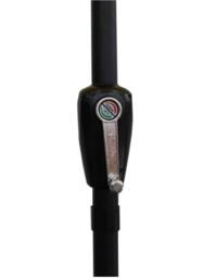 Groundlevel 2m Tilt & Crank Lightweight Parasol in Black - thumbnail 4