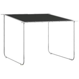OUTSUNNY 3 x 3(m) Mobile Pergola Kit, Event Shelter with Wheels, UV30+ in Dark Grey - thumbnail 2