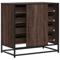 Berkfield Home Elegant Drawer Cabinet Brown Oak 70x41x70 cm Engineered Wood - Size: 70 x 41 x 70 cm - thumbnail 7