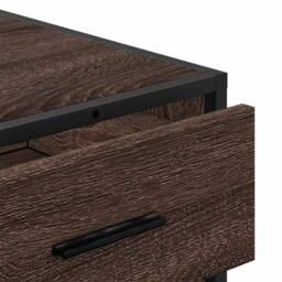 Berkfield Home Elegant Drawer Cabinet Brown Oak 70x41x70 cm Engineered Wood - Size: 70 x 41 x 70 cm - thumbnail 8