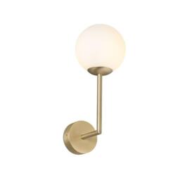 Netlighting Gala Bathroom Globe Wall Lamp Satin Gold 1x g9 IP44 - thumbnail 1
