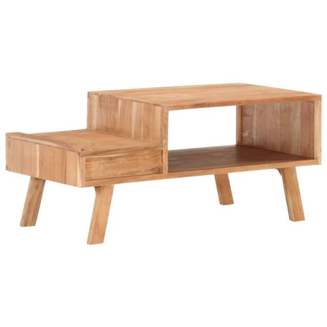 Berkfield Home Beautiful Coffee Table 100x50x45 cm Solid Acacia Wood in Brown - Size: 100 x 50 x 45 cm - image 1