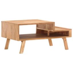 Berkfield Home Beautiful Coffee Table 100x50x45 cm Solid Acacia Wood in Brown - Size: 100 x 50 x 45 cm - thumbnail 8