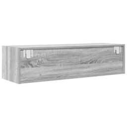 Berkfield Home TV Cabinet Grey Sonoma 100x31x25, 5 cm Engineered Wood - thumbnail 6