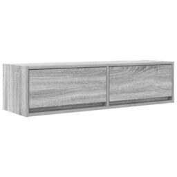 Berkfield Home TV Cabinet Grey Sonoma 100x31x25, 5 cm Engineered Wood - thumbnail 2