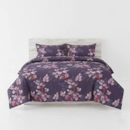 Snug City Bloomy Complete Bedding Set Duvet Cover Set Pillowcase Fitted Sheet - Size: Single - thumbnail 5