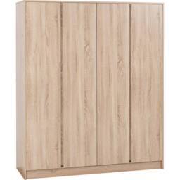 Seconique Malvern 4 Door Wardrobe - Sonoma Oak in Light Oak - thumbnail 2