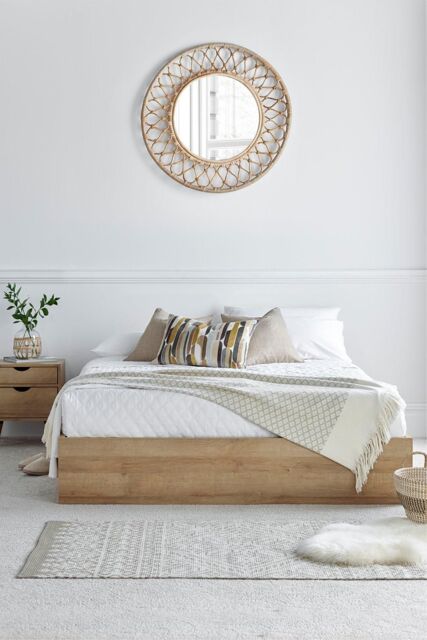 Time4sleep Molle Wooden Ottoman Bed Frame - Bed Frame Only in Light Oak - Size: Double - image 1