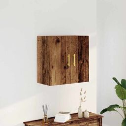 Berkfield Home Wall Cabinet Old Wood 60x31x60 cm Engineered Wood in Brown - Size: 60 x 31 x 60 cm - thumbnail 3