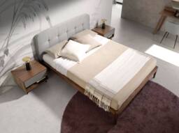 Angel Cerda Grey Tufted Fabric Double Bed Fits 160x200 cm - thumbnail 3