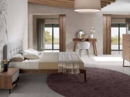 Angel Cerda Grey Tufted Fabric Double Bed Fits 160x200 cm - thumbnail 4