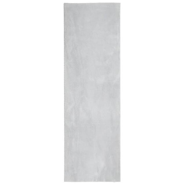 Berkfield Home Rug HUARTE Short Pile Soft & Washable Grey 80x250 cm - Size: Medium - image 1