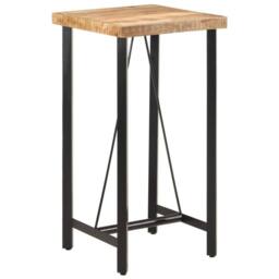 Berkfield Home Bar Table 55x55x107 cm Solid Wood Mango & Iron in Brown - Size: 55 x 55 x 107 cm - thumbnail 2