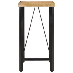 Berkfield Home Bar Table 55x55x107 cm Solid Wood Mango & Iron in Brown - Size: 55 x 55 x 107 cm - thumbnail 1