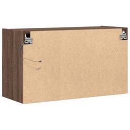 Berkfield Home TV Wall Cabinet with LED Lights Brown Oak 80x31x45 cm - Size: 80 x 31 x 45 cm - thumbnail 8