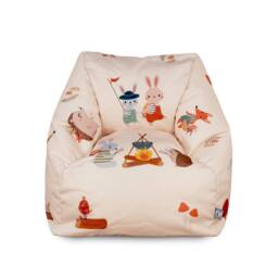 rucomfy Beanbags rucomfy Kids Bean Bag Chair with Footstool - Forest Friends Armchair - thumbnail 4