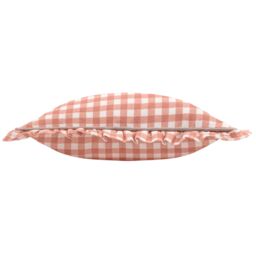 Furn Maude Gingham 100% Cotton Reversible Cushion in Rose - Size: 45 cm x 45 cm - thumbnail 3