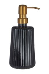Orsina Ticino Brittany Glass Lotion Dispenser in Black