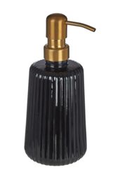 Orsina Ticino Brittany Glass Lotion Dispenser in Black - thumbnail 2