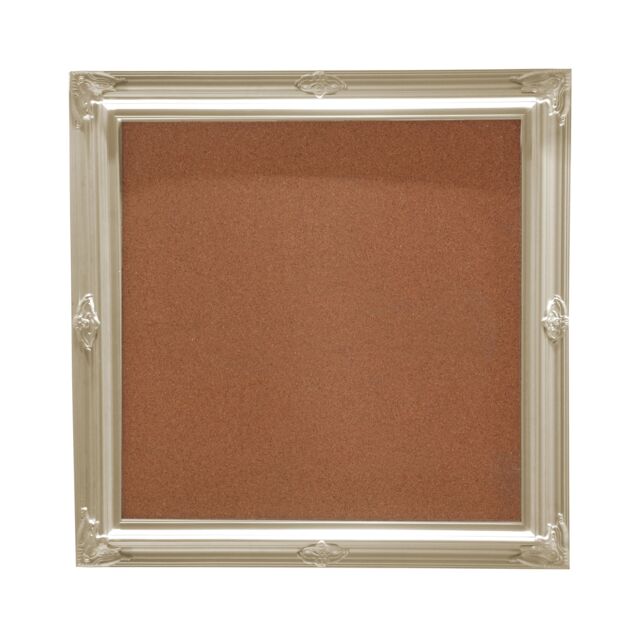 Orsina Memo Board Champagne Frame, Cork Pin Board For Home or Office Reminders, Notice Board With Decorative Corners in Gold - image 1