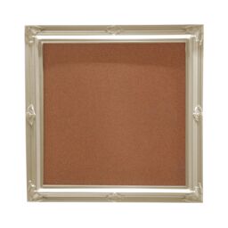 Orsina Memo Board Champagne Frame, Cork Pin Board For Home or Office Reminders, Notice Board With Decorative Corners in Gold