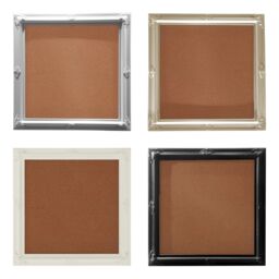 Orsina Memo Board Champagne Frame, Cork Pin Board For Home or Office Reminders, Notice Board With Decorative Corners in Gold - thumbnail 2