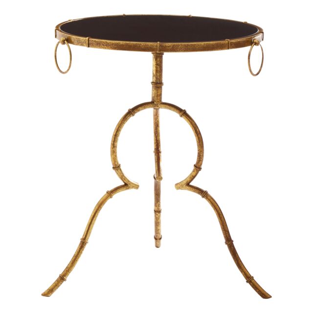 Orsina Elegant Black Tempered Glass Top Accent Table, Modern Design Side Table By Couch, Durable Small Lounge Table - image 1