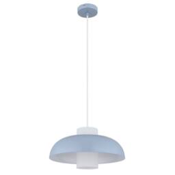 Netlighting Lowe Dome Pendant Ceiling Light Blue Matt 1x E27 - thumbnail 2