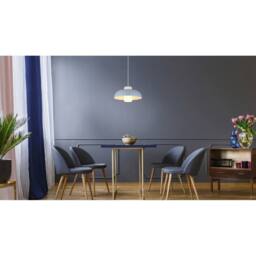 Netlighting Lowe Dome Pendant Ceiling Light Blue Matt 1x E27 - thumbnail 3