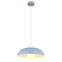 Netlighting Lowe Dome Pendant Ceiling Light Blue Matt 1x E27 - thumbnail 1