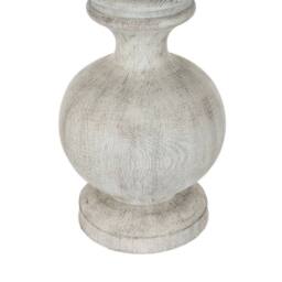 Lemon Pavilion Furniture and Decor Amorie Table Lamp with Linen Shade - Resin - L41 x W41 x H71 cm White - thumbnail 3