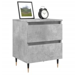 Berkfield Home Bedside Cabinet Concrete Grey 40x35x50 cm Engineered Wood - Size: 40 x 35 x 50 cm - thumbnail 3