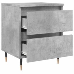 Berkfield Home Bedside Cabinet Concrete Grey 40x35x50 cm Engineered Wood - Size: 40 x 35 x 50 cm - thumbnail 6
