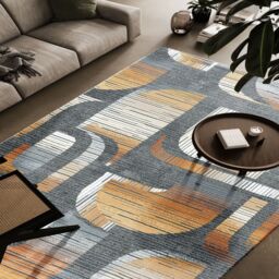 The Rug Shop UK Grey Geometric Modern Stain-Resistant Rug - Size: 160 cm x 230 cm - thumbnail 3