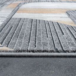 The Rug Shop UK Grey Geometric Modern Stain-Resistant Rug - Size: 160 cm x 230 cm - thumbnail 5