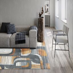 The Rug Shop UK Grey Geometric Modern Stain-Resistant Rug - Size: 160 cm x 230 cm - thumbnail 2