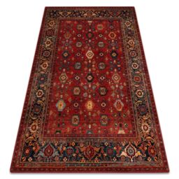 RugsX Wool Omega Rug in Red - Size: 170 cm x 235 cm