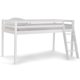 Childrens White Single Mid Sleeper Bed Frame